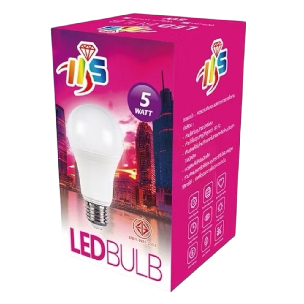 หลอดLED BULB แสงขาวHS5W